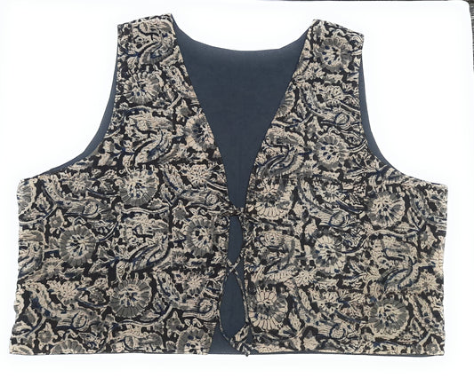 Patterned vest on a white background