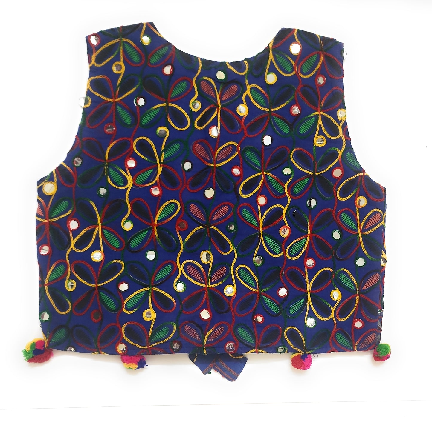 Gomthi Handcrafted Navratri Jacket – Blue