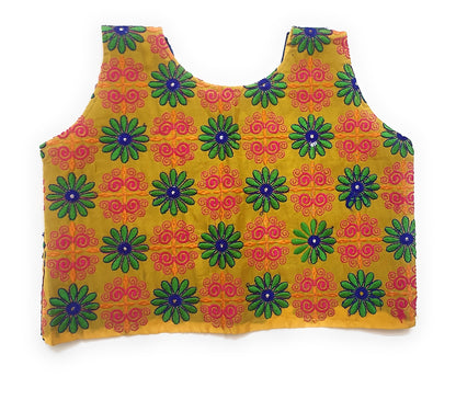 Gomthi Embroidered Multicolor Waistcoat Jacket – Cotton Ethnic Koti