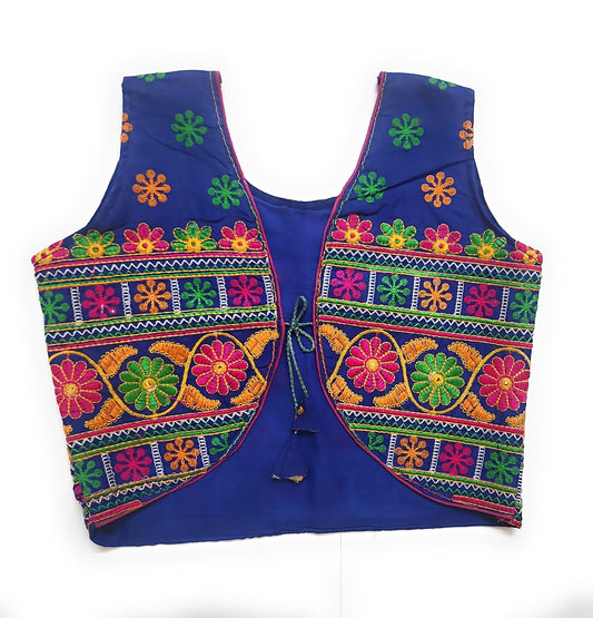 Handcrafted Gomthiwork Multicolor Cotton Jacket