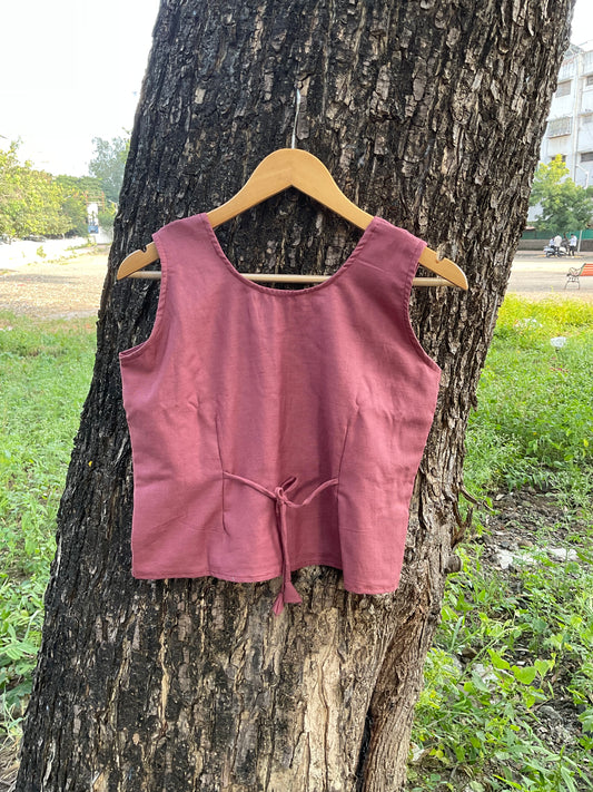 Juhi Hand-Embroidered Floral Cotton Top