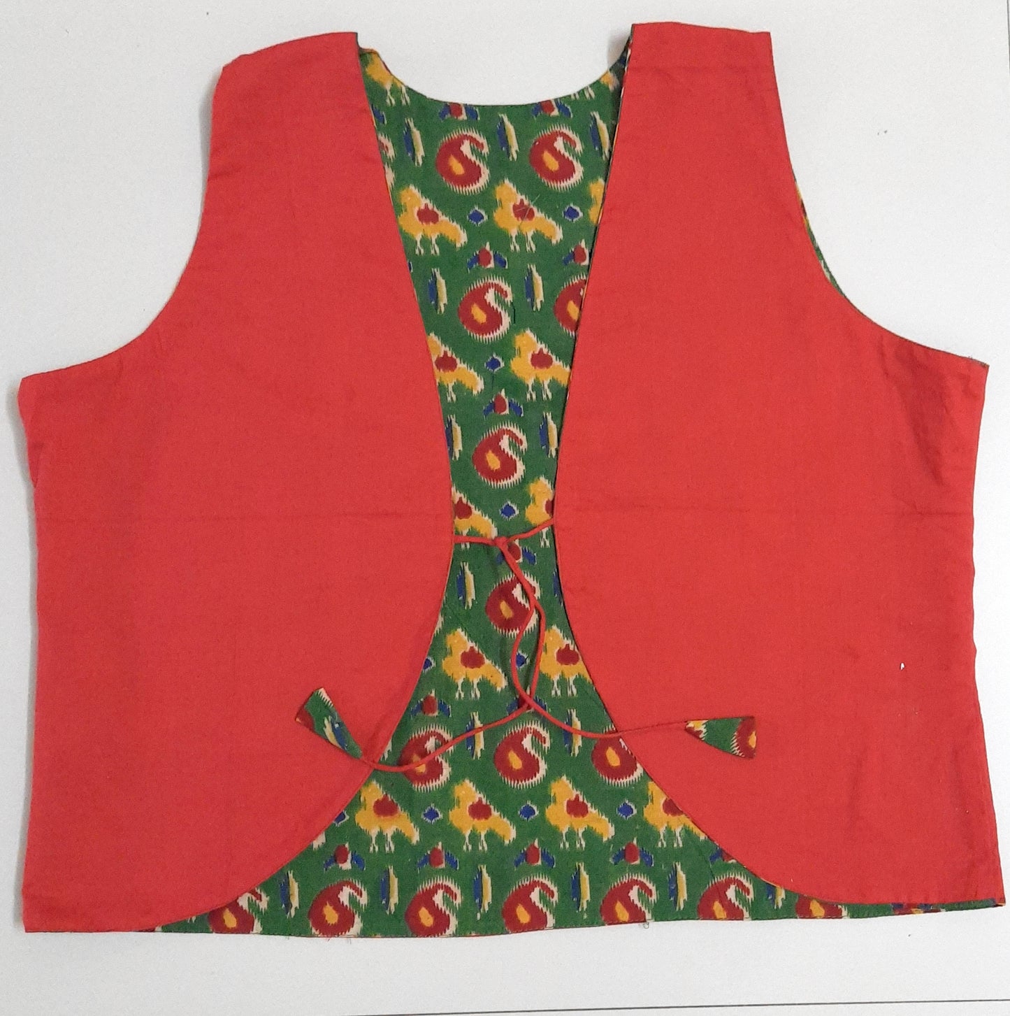Dual-Tone Reversible Jacket – Red & Green